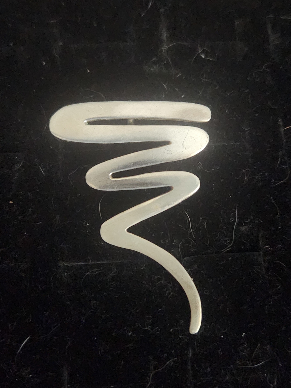 Taxvo Sterling Silver Abstract Brooch/pendant